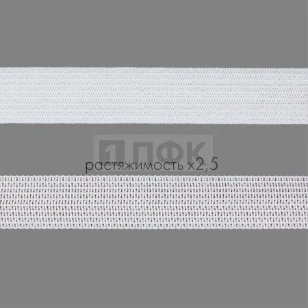 Резинка вязанная 15мм 5.55 гр/м цв белый (рул 40м/уп 800м) Резинка вязанная 15мм 5.55 гр/м цв белый (рул 40м/уп 800м)