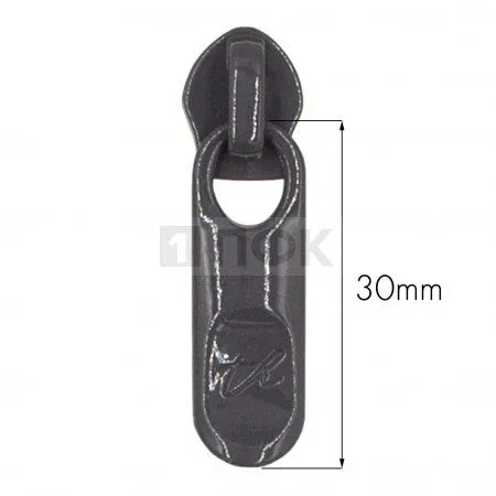 Бегунок для спиральной (витой) молнии тип 5 галант Арт.N-530 цв 312 (уп 250шт/2000шт) ЛАК