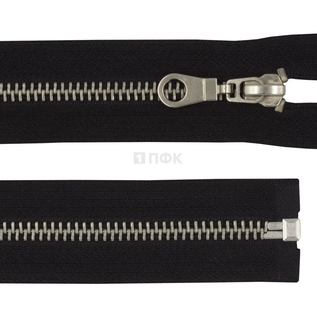 Молния металлическая тип 5 75см разъем цв 322 зв никель (уп 50шт) — ПФКР Молния металлическая тип 5 75см разъем цв 322 зв никель (уп 50шт)