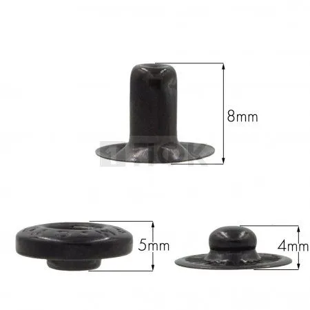 3 Части кнопки для одежды 15мм Альфа нерж цв оксид (уп 720шт) STORM 3 Части кнопки для одежды 15мм Альфа нерж цв оксид (уп 720шт) STORM