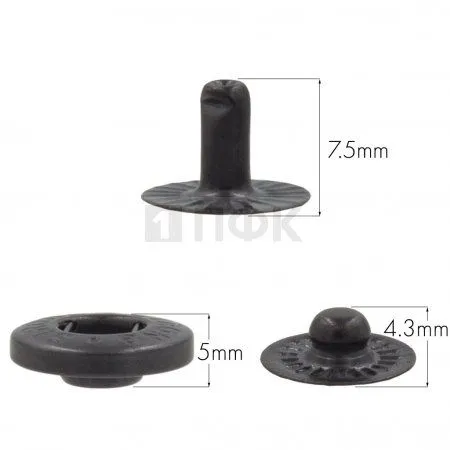 3 Части кнопки для одежды 15мм Альфа сталь цв оксид (уп 720шт) STRONG 3 Части кнопки для одежды 15мм Альфа сталь цв оксид (уп 720шт) STRONG