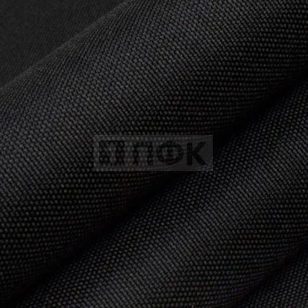 Ткань Oxford 210D PU1000 77гр/м2 шир 150см цв черный 322 (рул 100м)