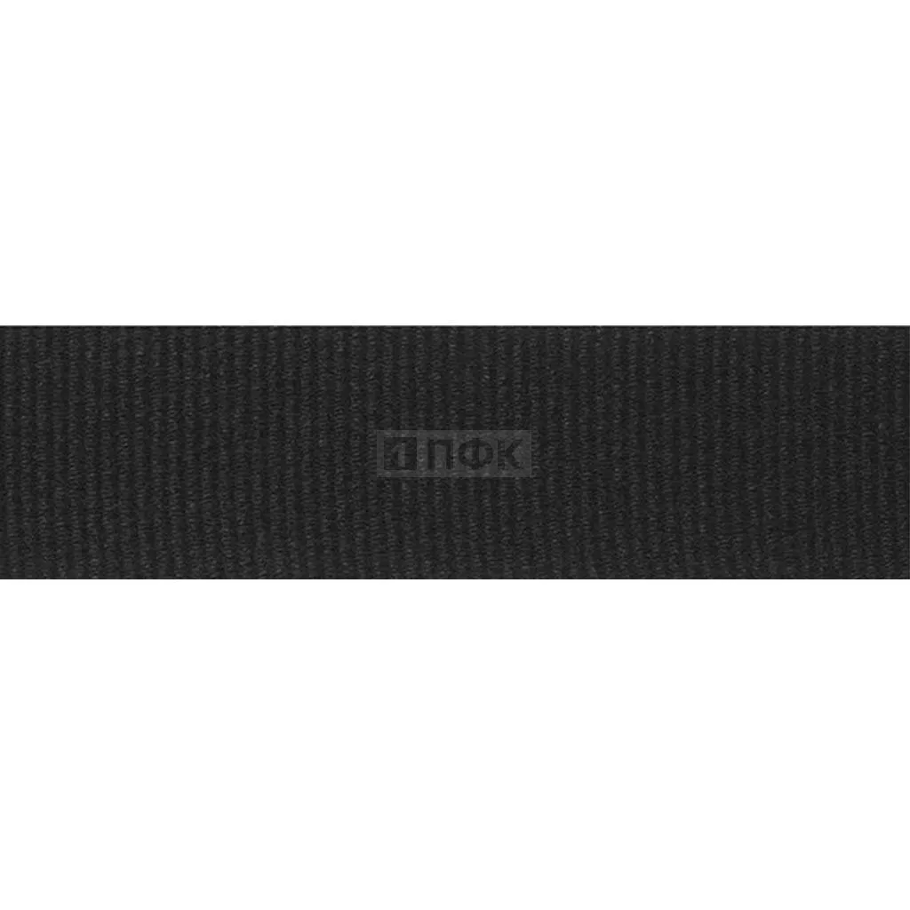 Лента репсовая (тесьма вешалочная) 10мм цв черный (уп 1250м) ПФК