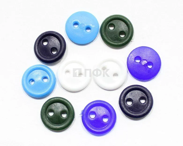 Пуговица КЛ 20-4 ПП 20мм цв в ассортименте (уп 1000шт) — ПФКР Пуговица КЛ 20-4 ПП 20мм цв в ассортименте (уп 1000шт)