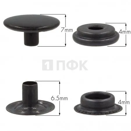 Кнопка для одежды 15мм №61 нерж цв оксид (уп 720шт) NEW STAR