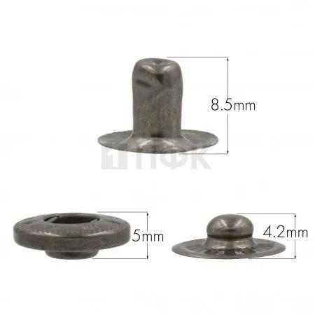 3 Части кнопки для одежды 15мм Альфа сталь цв никель тем (уп 720шт) NEW STAR 3 Части кнопки для одежды 15мм Альфа сталь цв никель тем (уп 720шт) NEW STAR