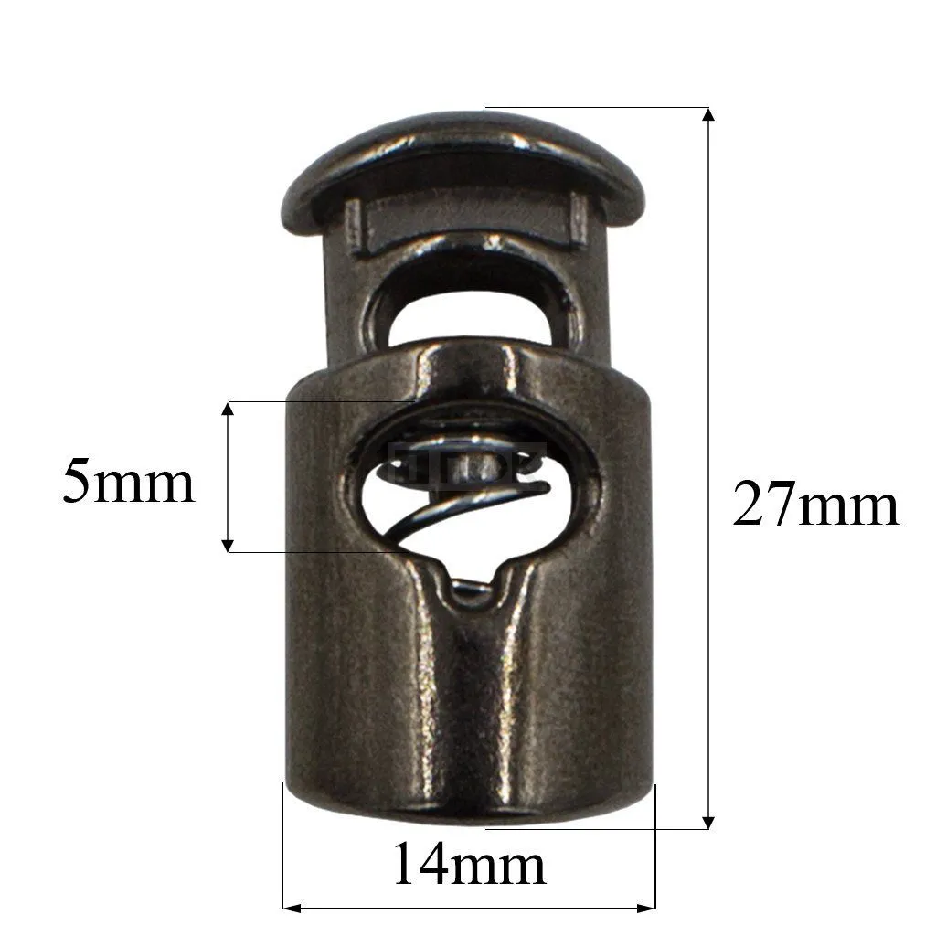 Фиксатор для шнура пластик 8390 цв никель тем (уп 500шт) — ПФКР Фиксатор для шнура пластик 8390 цв никель тем (уп 500шт)
