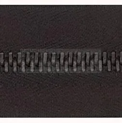 Молния металлическая тип 5 75см разъем цв 304 зв оксид (уп 50шт)