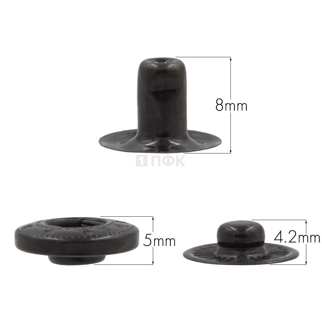 3 Части кнопки для одежды 15мм Альфа латунь цв оксид (уп 720шт) NEW STAR