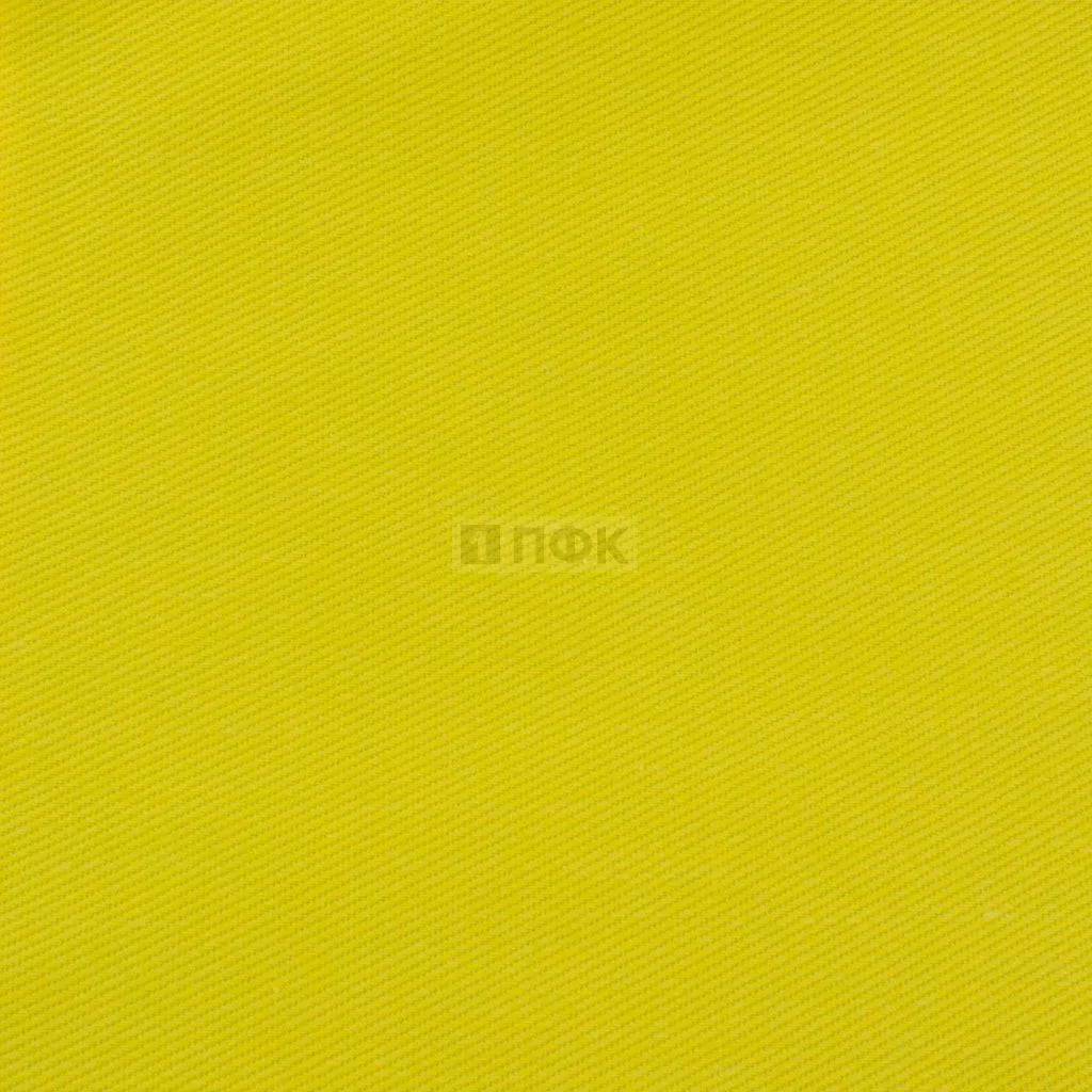 Ткань Твил 210гр/м2 20хб/80пэ шир 150 цв желтый (рул 70м)