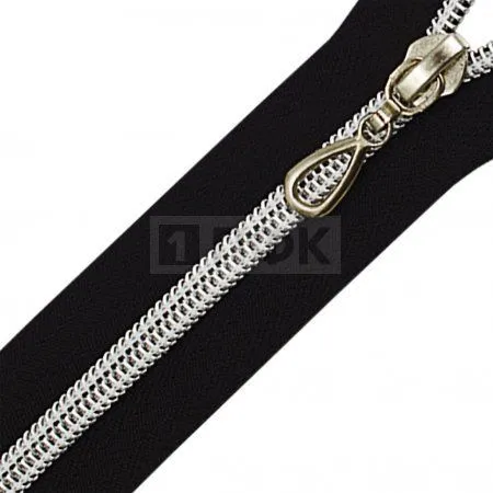 Молния спиральная (витая) тип 7 70см разъем цв 322 зв серебро (уп 100шт) Молния спиральная (витая) тип 7 70см разъем цв 322 зв серебро (уп 100шт)