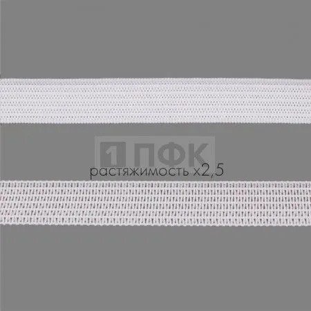Резинка вязанная 10мм 3.7 гр/м цв белый (рул 40м/уп 200м) Резинка вязанная 10мм 3.7 гр/м цв белый (рул 40м/уп 200м)