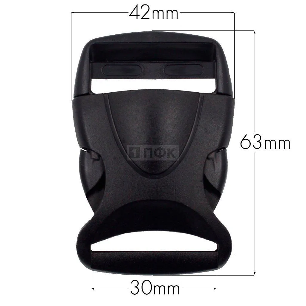 Фастекс Ф-130 (защелка-трезубец) ПА 30мм цв черный (уп 1000шт)