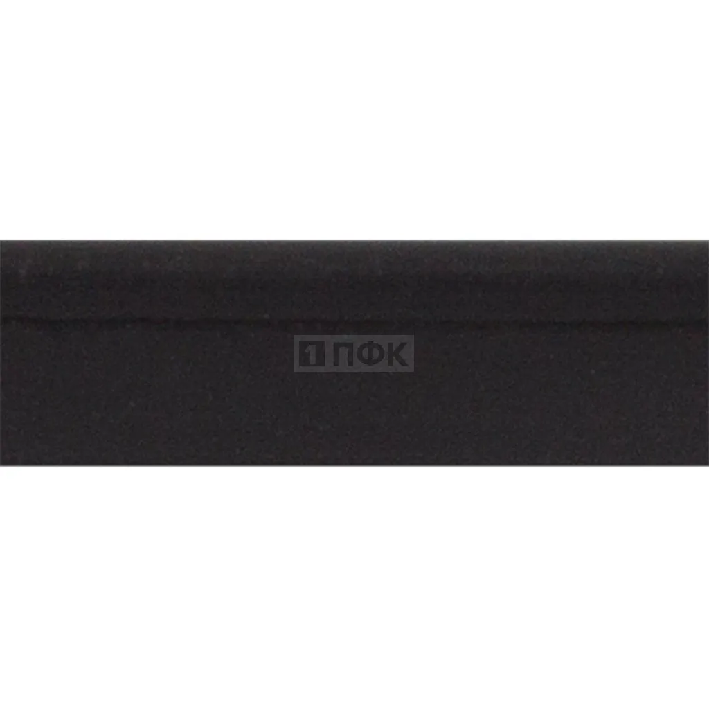 Пластиковый кант Кедер раздвоенный первичное сырье 4мм/7мм цв черный (уп 250м/1000м)
