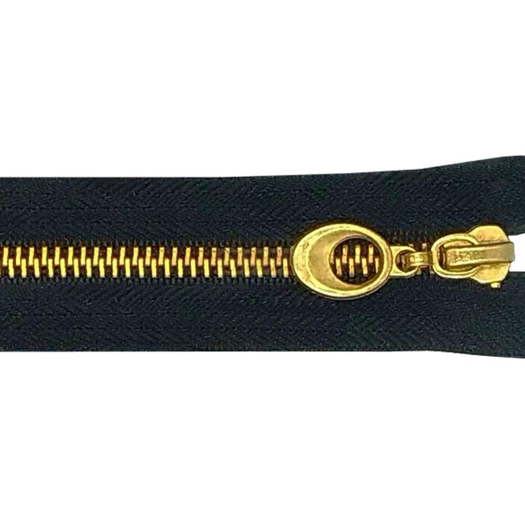 Молния металлическая тип 5 75см разъем цв 322 зв латунь бегунок №2 (уп 50шт) — ПФКР Молния металлическая тип 5 75см разъем цв 322 зв латунь бегунок №2 (уп 50шт)