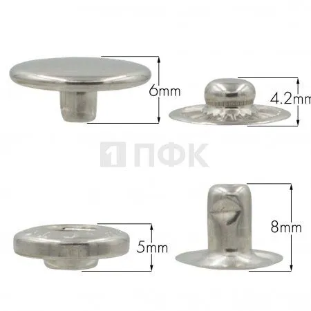 Кнопка для одежды 15мм Альфа нерж цв никель (уп 720шт) STORM Кнопка для одежды 15мм Альфа нерж цв никель (уп 720шт) STORM