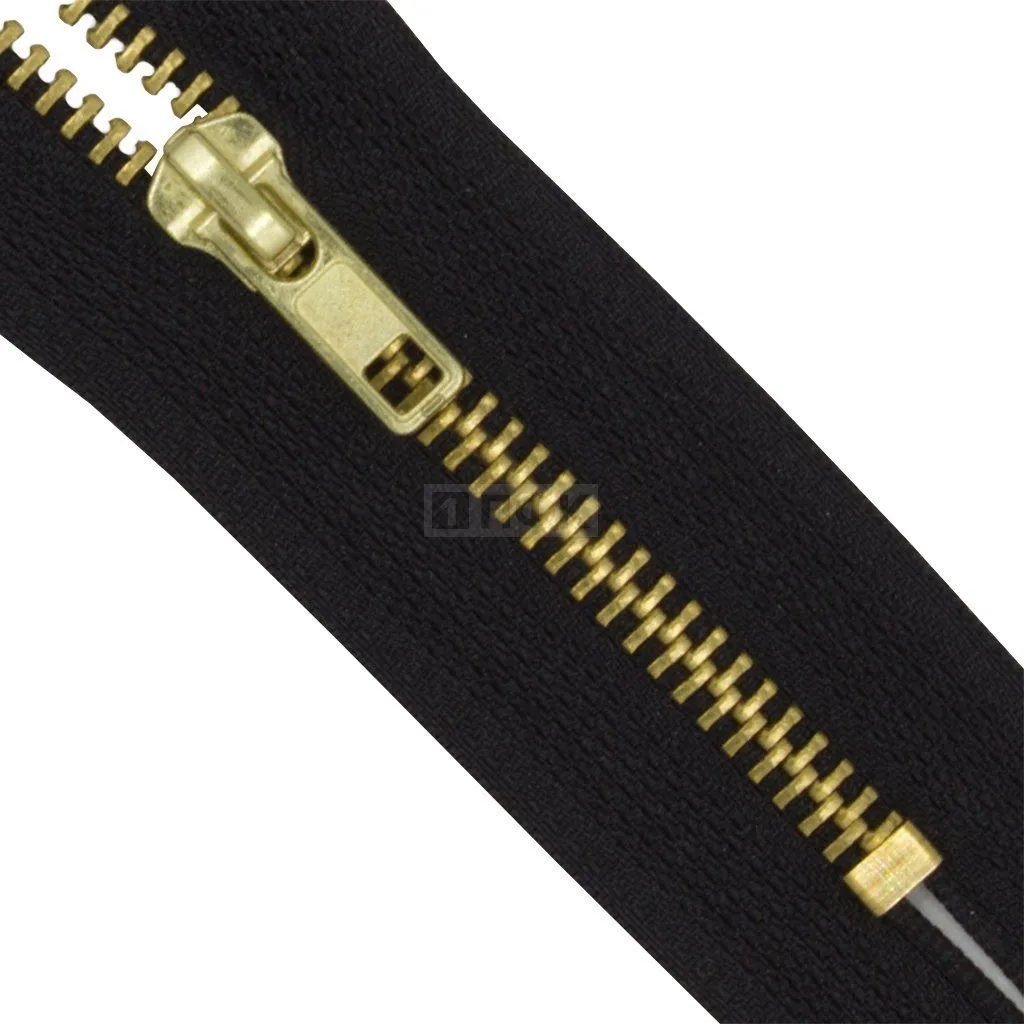 Молния металлическая джинсовая тип 4 14см н/р цв 322 зв латунь (уп 100шт) — ПФКР Молния металлическая джинсовая тип 4 14см н/р цв 322 зв латунь (уп 100шт)