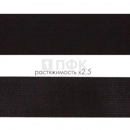 Резинка вязанная 40мм 14.8 гр/м цв черный (рул 40м/уп 320м) Резинка вязанная 40мм 14.8 гр/м цв черный (рул 40м/уп 320м)