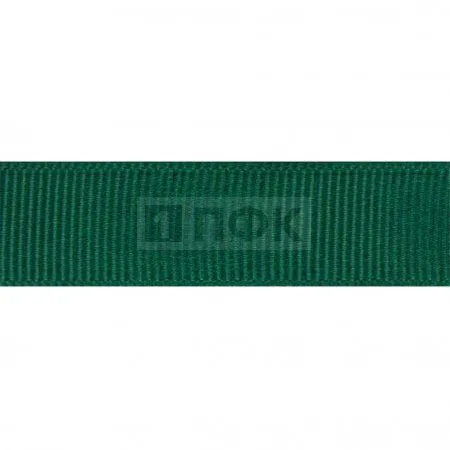 Лента репсовая (тесьма вешалочная) 20мм цв зеленый тем (уп 50м/1000м)