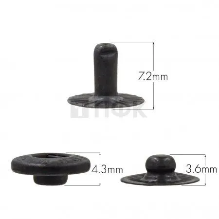 3 Части кнопки для одежды 12,5мм Альфа сталь цв оксид (уп 1440шт) STORM 3 Части кнопки для одежды 12,5мм Альфа сталь цв оксид (уп 1440шт) STORM