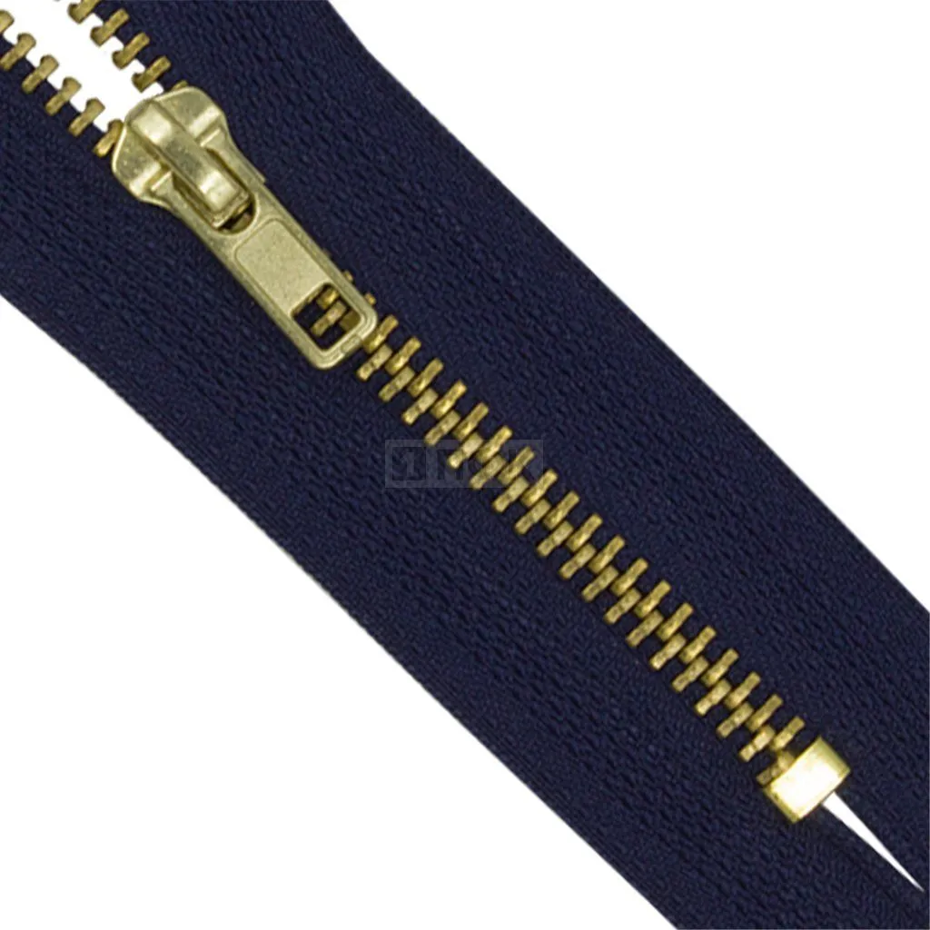 Молния металлическая джинсовая тип 4 14см н/р цв 330 зв латунь (уп 100шт) — ПФКР Молния металлическая джинсовая тип 4 14см н/р цв 330 зв латунь (уп 100шт)