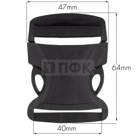 Фастекс БФ-40 (защелка-трезубец) ПП 40мм цв черный (уп 1000шт) Фастекс БФ-40 (защелка-трезубец) ПП 40мм цв черный (уп 1000шт)