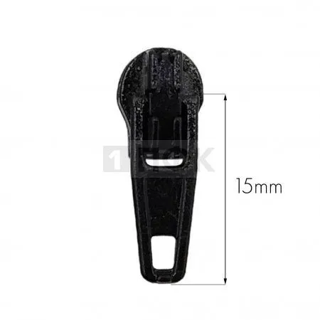 Бегунок для спиральной (витой) молнии тип 3 автомат цв 322 черный (уп 2500шт/25000шт) 1.5гр