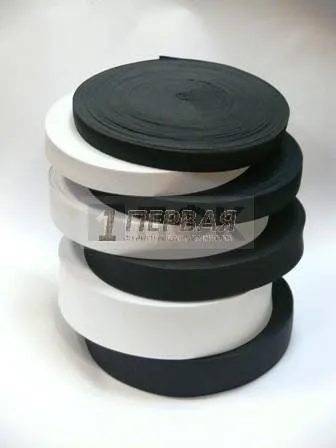 Резинка вязанная облегченная 30мм цв черный (уп 650м) коробка — ПФКР Резинка вязанная облегченная 30мм цв черный (уп 650м) коробка