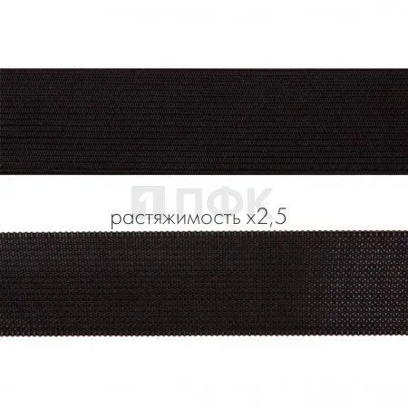 Резинка вязанная 30мм 11.1 гр/м цв черный (рул 40м/уп 400м) Резинка вязанная 30мм 11.1 гр/м цв черный (рул 40м/уп 400м)