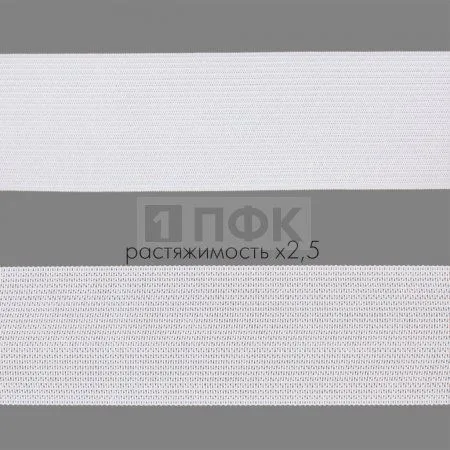 Резинка вязанная 40мм 14.8 гр/м цв белый (рул 40м/уп 320м) Резинка вязанная 40мм 14.8 гр/м цв белый (рул 40м/уп 320м)