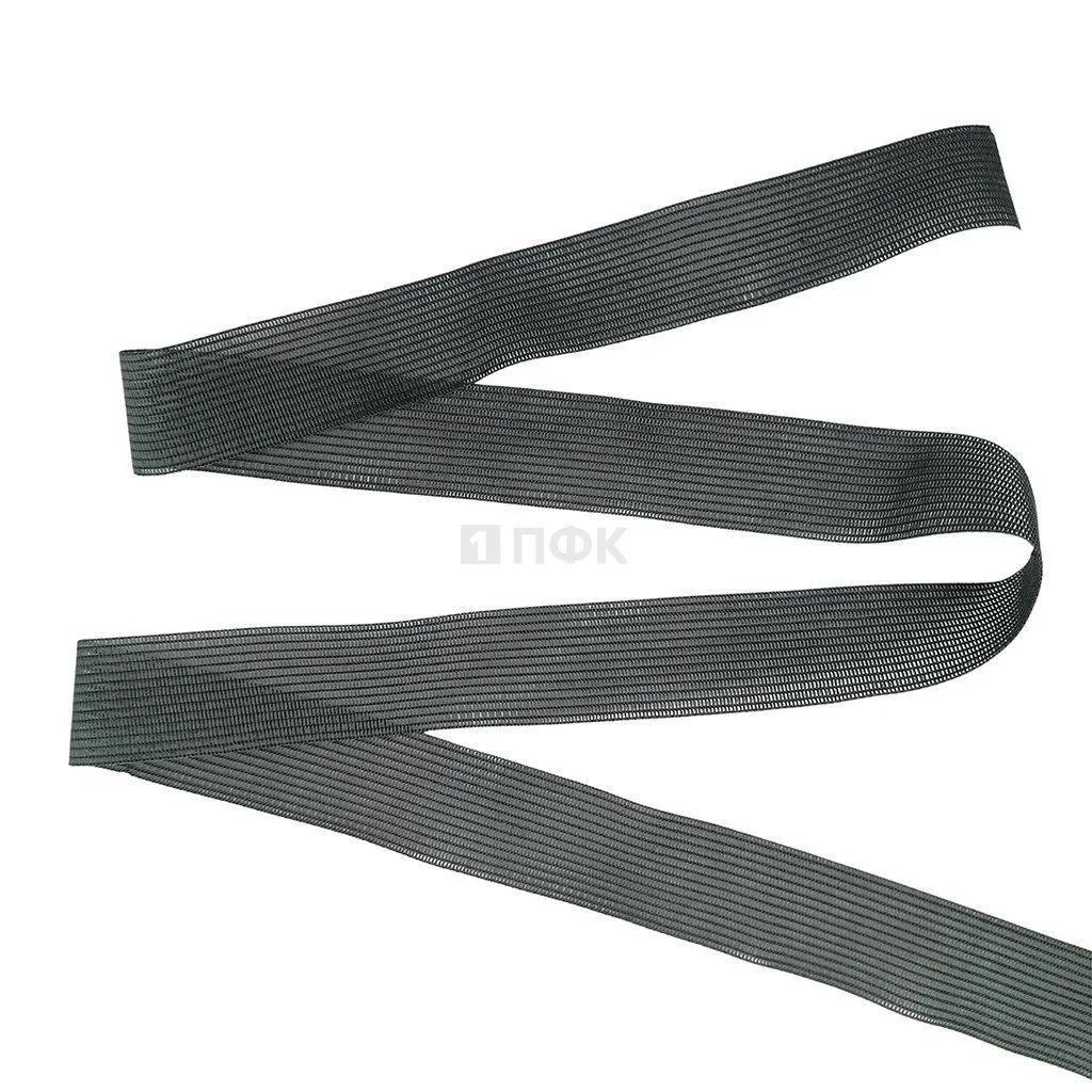 Лента (тесьма) окантовочная 22мм  2,4 гр цв 311 серый тем (уп 100м/1000м)