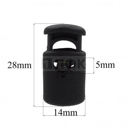 Фиксатор для шнура 201-О ПА цв черный (уп 1000шт) Фиксатор для шнура 201-О ПА цв черный (уп 1000шт)