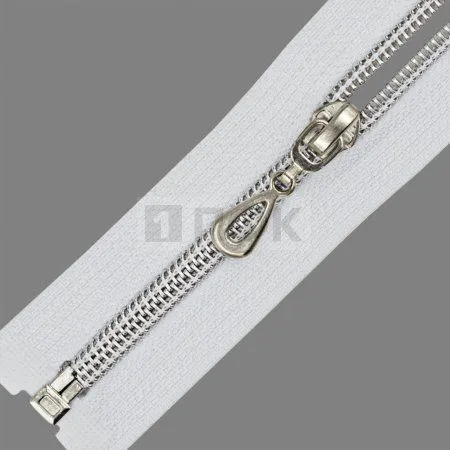 Молния спиральная (витая) тип 7 70см арт.0325 разъем цв 101 зв серебро (уп 100шт) Молния спиральная (витая) тип 7 70см арт.0325 разъем цв 101 зв серебро (уп 100шт)