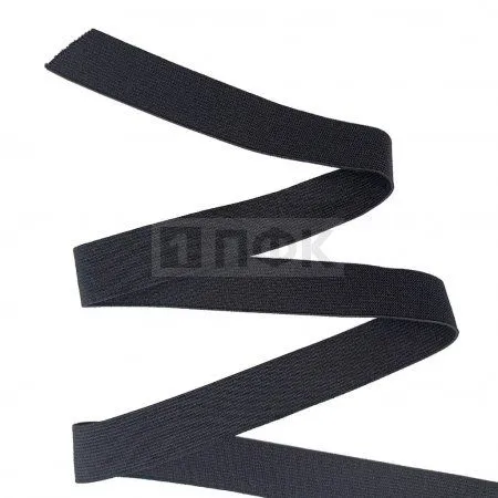 Резинка тканая 25мм 16 гр/м цв черный (уп 40м/480м) Резинка тканая 25мм 16 гр/м цв черный (уп 40м/480м)