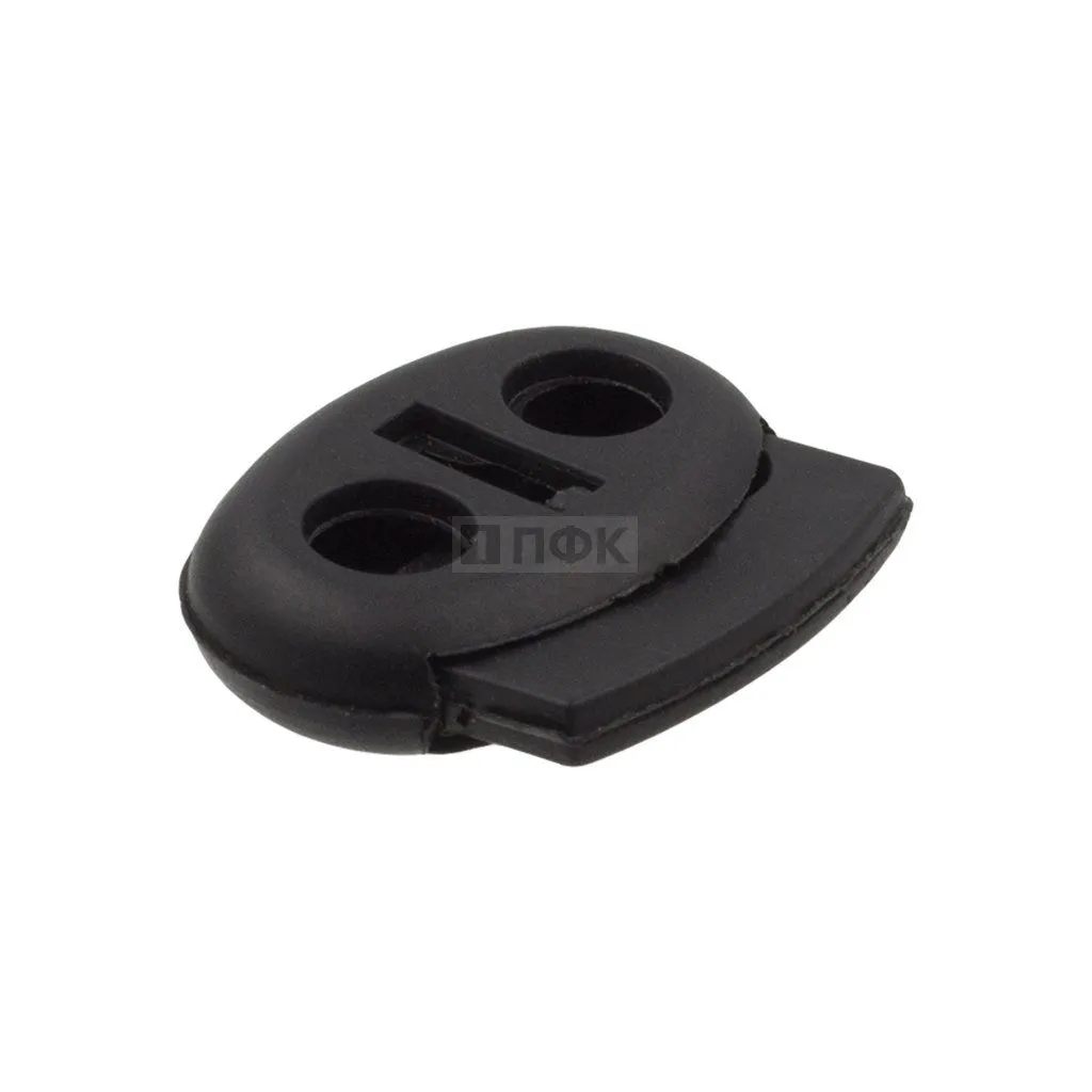 Фиксатор для шнура пластик 8982 цв черный (уп 500шт) — ПФКР Фиксатор для шнура пластик 8982 цв черный (уп 500шт)