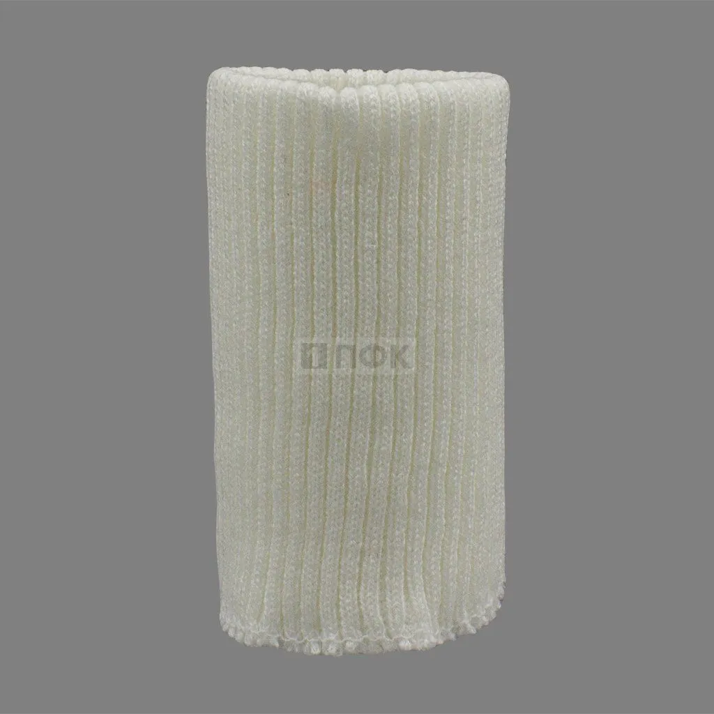 Манжет трикотажный для рук акрил/спандекс 8*11см цв белый (уп 100пар)