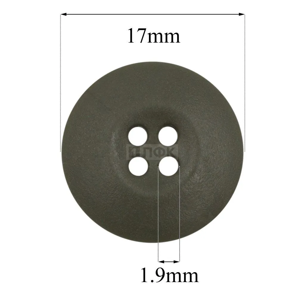 Пуговица НАТО-17 ПП 17мм цв хаки (уп 1000шт) — ПФКР Пуговица НАТО-17 ПП 17мм цв хаки (уп 1000шт)