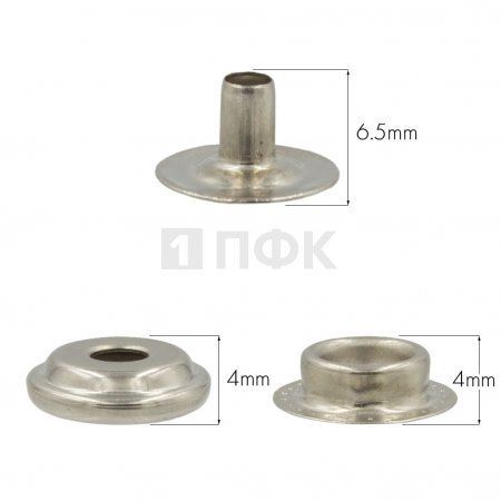 3 Части кнопки для одежды 15мм №61 латунь цв никель (уп 720шт) STRONG 3 Части кнопки для одежды 15мм №61 латунь цв никель (уп 720шт) STRONG