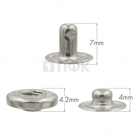 3 Части кнопки для одежды 12,5мм Альфа нерж цв никель (уп 1440шт) DNG 3 Части кнопки для одежды 12,5мм Альфа нерж цв никель (уп 1440шт) DNG