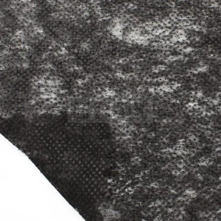 Флизелин точечный Арт.TS-025 клей полиэстер 25гр/м2 шир 90см цв черный (рул 100м)