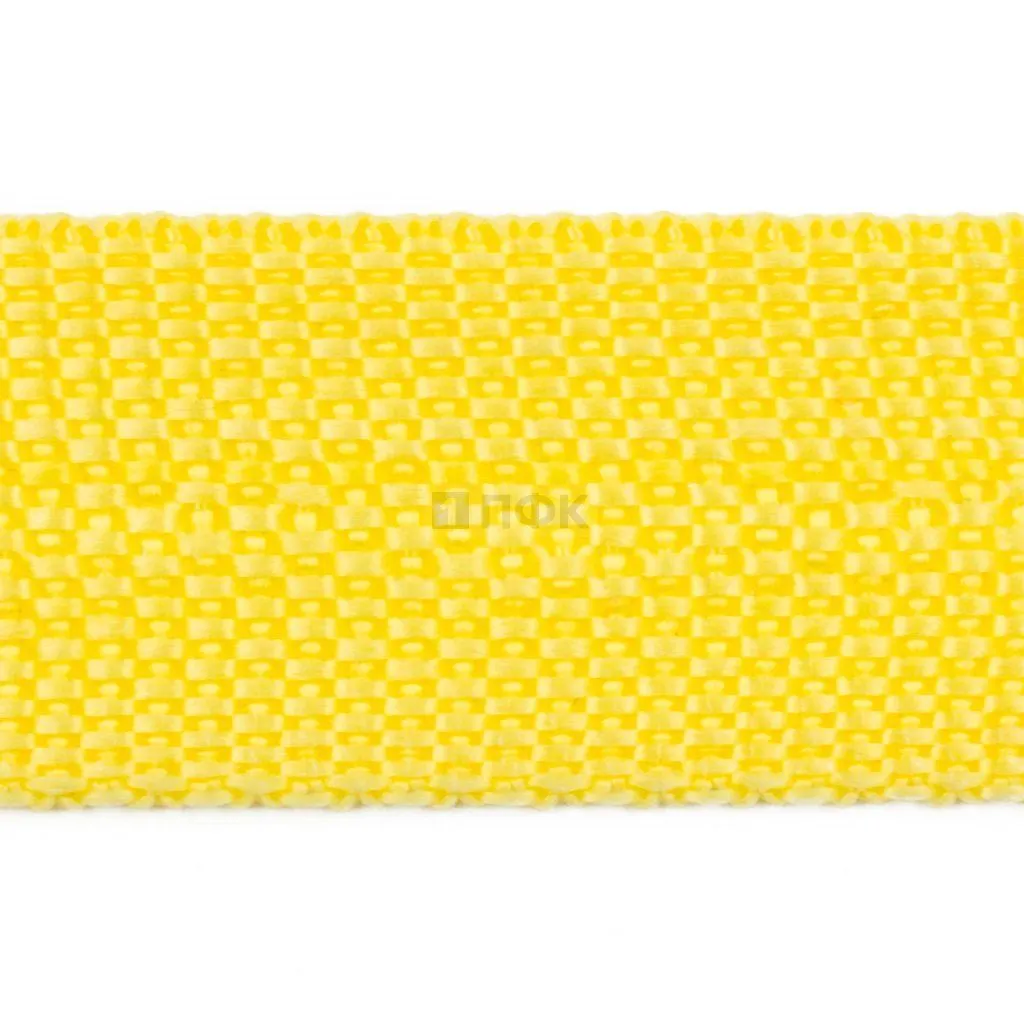 Стропа текстильная (лента ременная) 35мм 17 гр/м цв 105 лимон (рул 50м/уп 3000м)