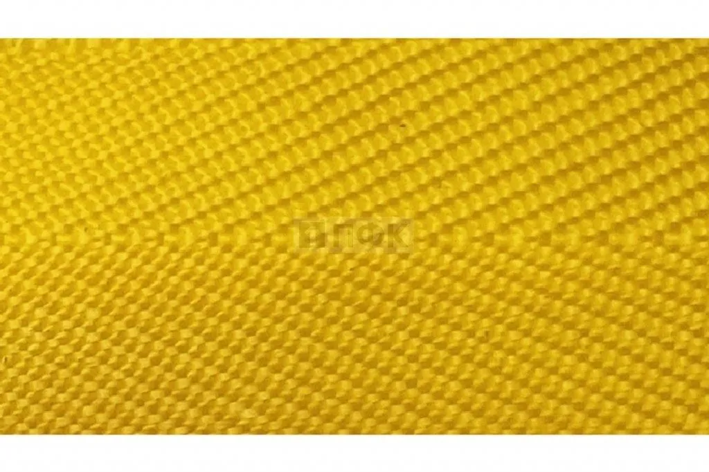 Стропа текстильная (лента ременная) ёлочка 22мм 7,2 гр/м2 цв 12 желтый (рул 91,44м/уп 2286м)