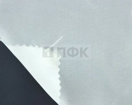 Ткань подкладочная 190Т 100%ПЭ 55гр/м2 шир 150см цв белый (рул 100м)