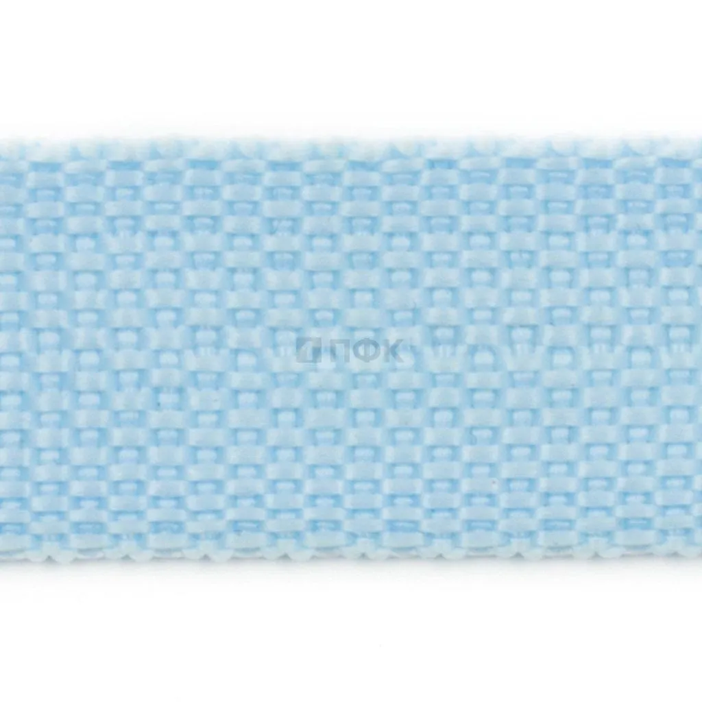 Стропа текстильная (лента ременная) 10мм 6гр/м цв 430 голубой (рул 50м/уп 3000м)