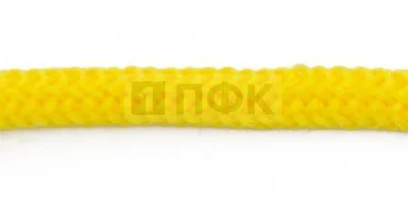 Шнур для одежды 4 мм б/н (Арт.35) цв желтый №93 (уп 200м/1000м)
