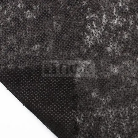 Флизелин точечный Арт.TS-035 клей полиэстер 35гр/м2 шир 90см цв черный (рул 100м)